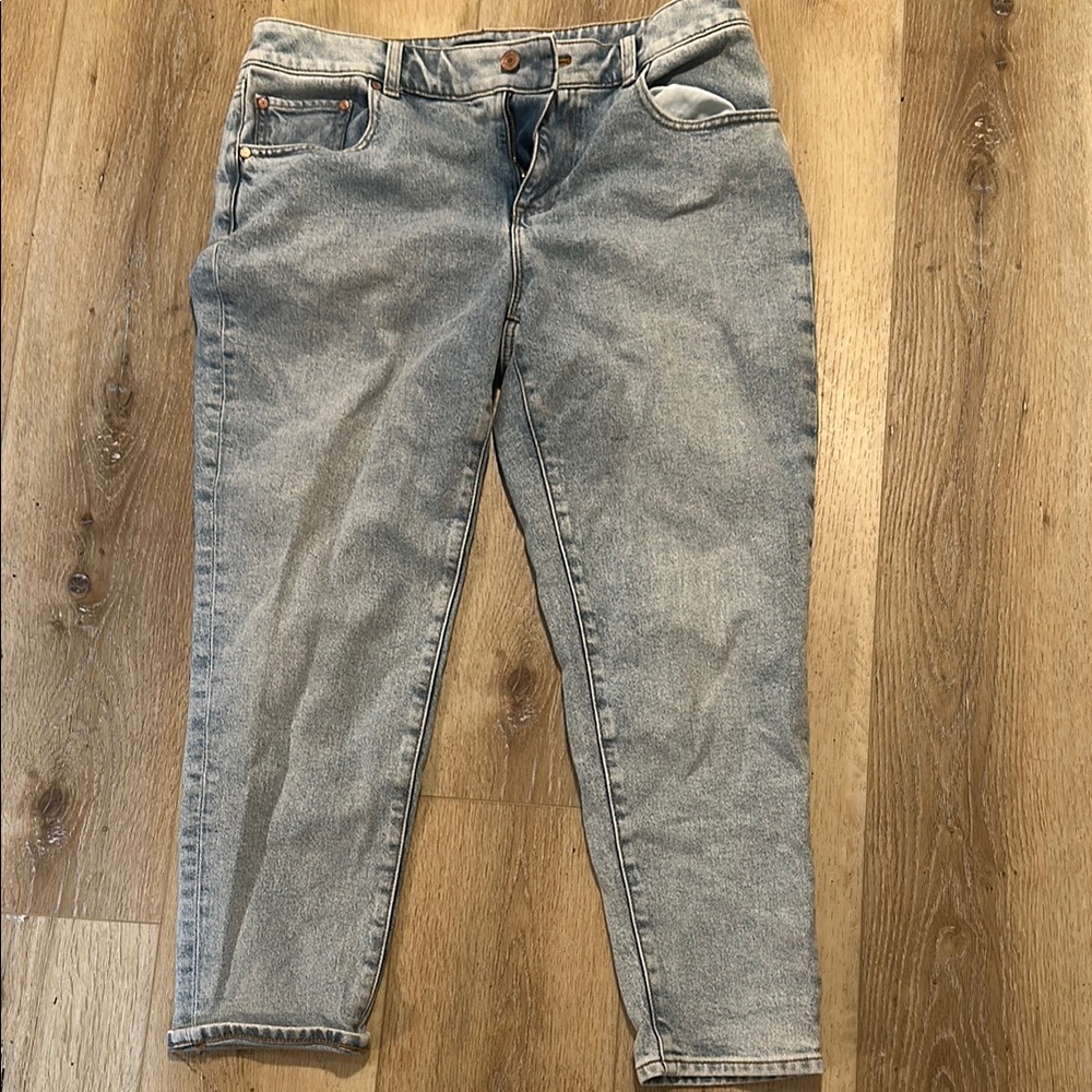 Talbots Blue Ankle Cropped Jeans Relaxed Fit